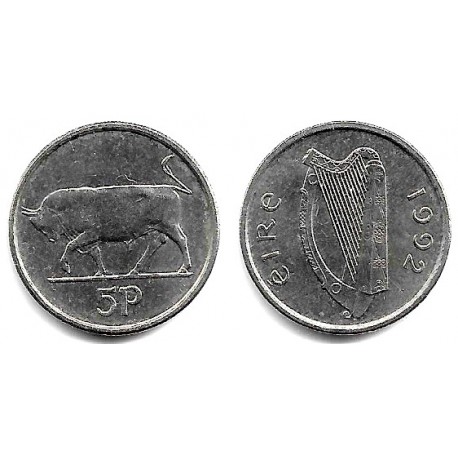 (28) Irlanda. 1992. 5 Pence (SC)