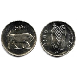 (22) Irlanda. 1976. 5 Pence (SC)