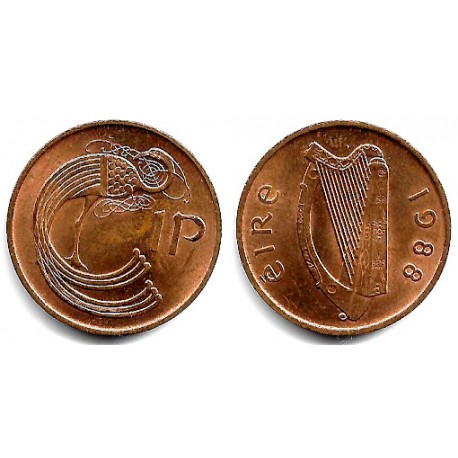 (20a) Irlanda. 1988. 1 Penny (EBC)