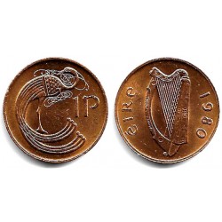 (20) Irlanda. 1980. 1 Penny (EBC)