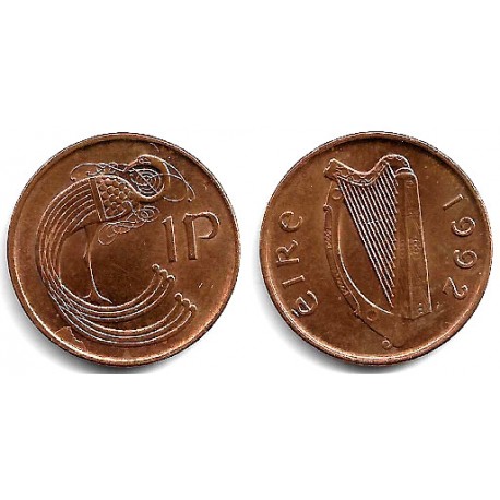 (20a) Irlanda. 1992. 1 Penny (EBC)