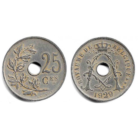 (68.1) Bélgica. 1929. 25 Centimes (MBC)