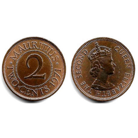 (32) Mauricio. 1971. 2 Cents (SC)