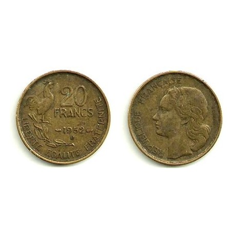 (917.2) Francia. 1952(B). 20 Francs (MBC)