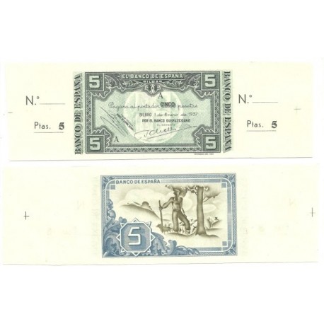 [1937] Billete de 5 Pesetas (SC).