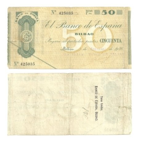 [1936] Billete de 50 Pesetas (BC).