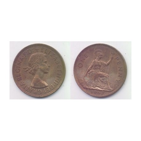 (897) Gran Bretaña. 1967. 1 Penny (EBC)