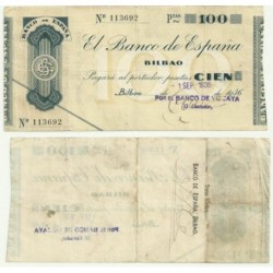 [1936] Billete de 100 Pesetas (MBC).