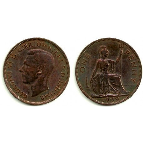 (845) Gran Bretaña. 1939. 1 Penny (MBC)