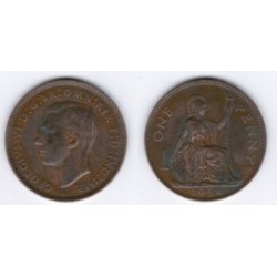 (845) Gran Bretaña. 1938. 1 Penny (BC)