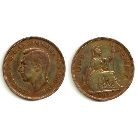 (845) Gran Bretaña. 1937. 1 Penny (BC)