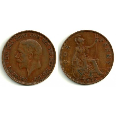 (810) Gran Bretaña. 1936. 1 Penny (BC)