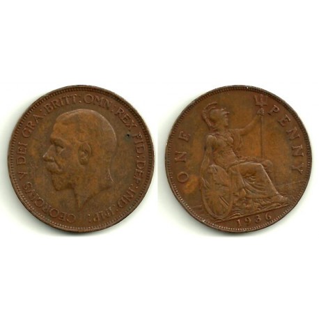 (810) Gran Bretaña. 1936. 1 Penny (BC)