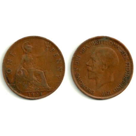 (810) Gran Bretaña. 1928. 1 Penny (BC)