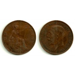 (826) Gran Bretaña. 1927. 1 Penny (BC)