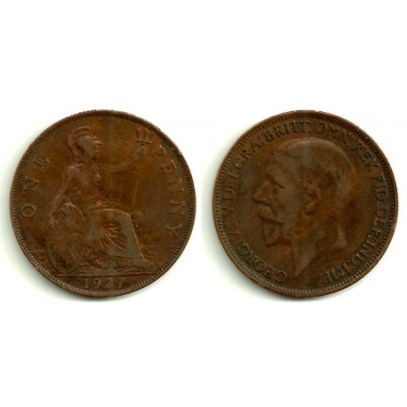 (826) Gran Bretaña. 1927. 1 Penny (BC)