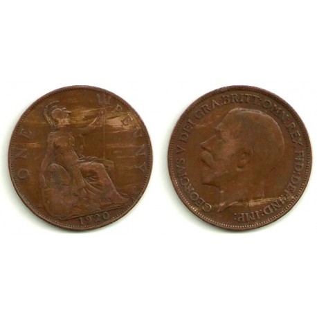 (810) Gran Bretaña. 1920. 1 Penny (RC)