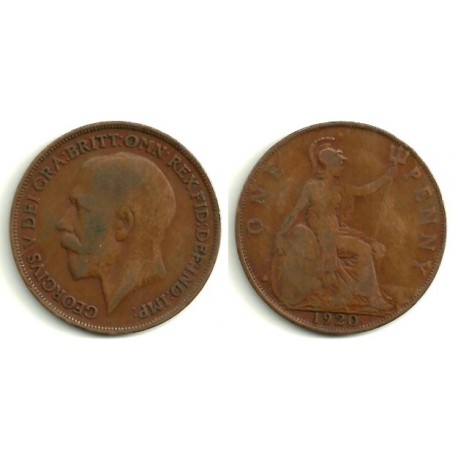 (810) Gran Bretaña. 1920. 1 Penny (RC)