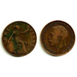 (810) Gran Bretaña. 1917. 1 Penny (RC)