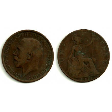 (810) Gran Bretaña. 1911. 1 Penny (BC)