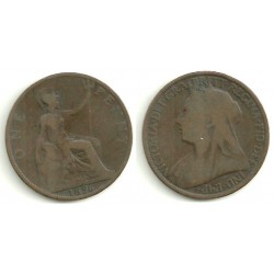 (790) Gran Bretaña. 1896. 1 Penny (BC)