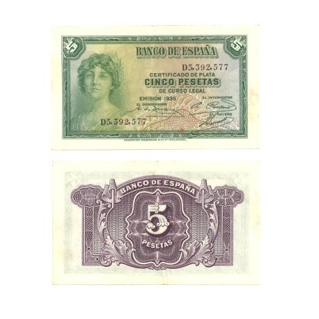 [1935] Billete de 5 Pesetas (EBC).