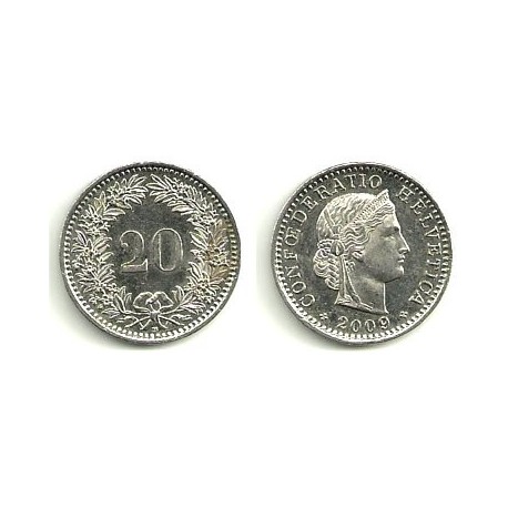 Suiza. 2009. 20 Rappen (EBC)