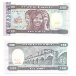 (3) Eritrea. 1997. 10 Nafka (SC)