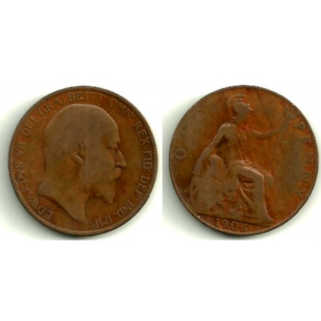 (794.2) Gran Bretaña. 1906. 1 Penny (RC)