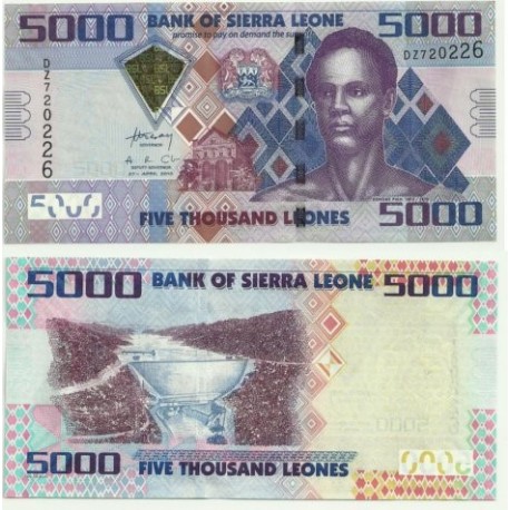 Sierra Leona. 2010. 5000 Leones (SC)