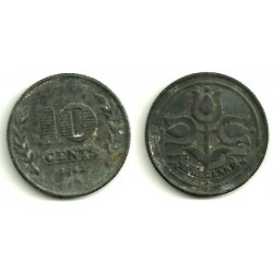 (173) Países Bajos. 1942. 10 Cents (MBC)