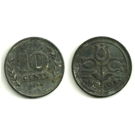 (173) Países Bajos. 1942. 10 Cents (MBC)