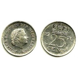 (183) Países Bajos. 1976. 25 Cents (MBC)