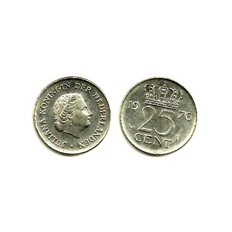 (183) Países Bajos. 1976. 25 Cents (MBC)